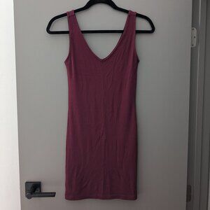 Forever 21 Knit Dress Burgundy
